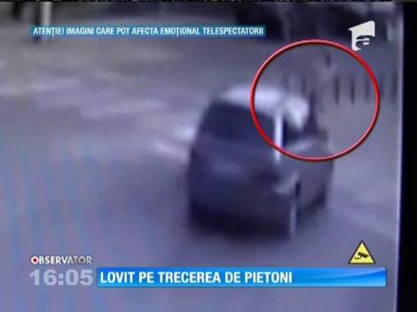 Imagini şocante! Un bărbat din Bistriţa, spulberat pe trecerea de pietoni