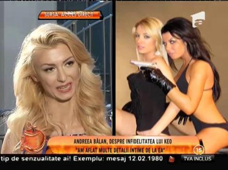 Andreea Bălan a aflat toate amănuntele amantlâcului dintre Keo şi Misty ( partea II )