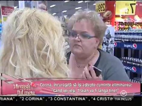 Corina, sfătuită să îşi aştepte cuminte eliminarea