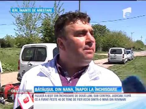 Bătăuşul din Nana, care a trântit la pământ o bătrână, arestat pentru 30 de zile