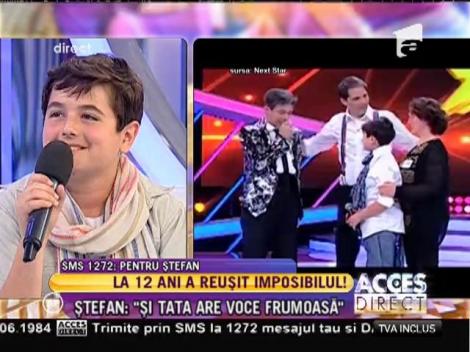 Ştefan Glăvănescu: "Nu l-am recunoscut pe tata la Next Star!"