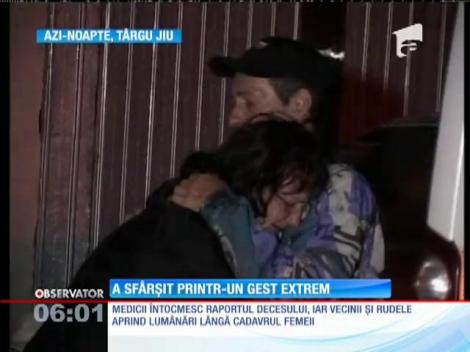 O femeie de 45 de ani din Târgu-Jiu s-a aruncat de la etaj