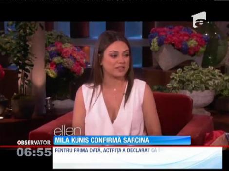 Mila Kunis a confirmat că este însărcinată