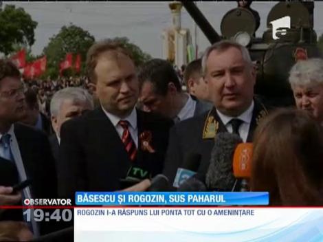 Traian Băsescu şi vicepremierul rus Dmitri Rogozin, replici tăioase şi tendenţioase
