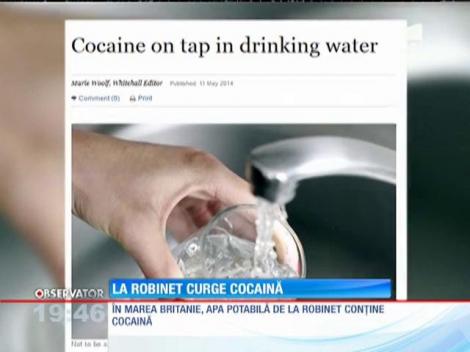 Apa de la robinetele britanicilor, contaminată cu cocaină!