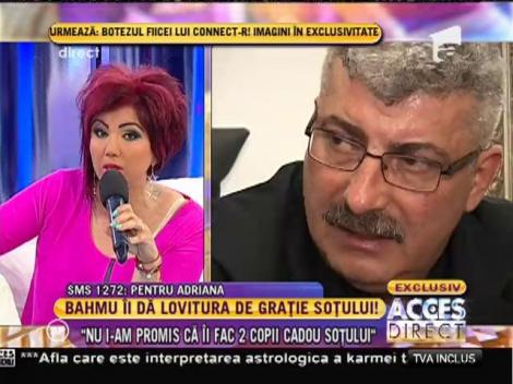 Adriana Bahmuțeanu: ”Nu i-am promis că îi fac doi copii cadou soțului meu”