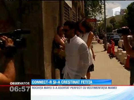 Connect-R şi soţia sa, Misha, au botezat-o ieri pe Maya