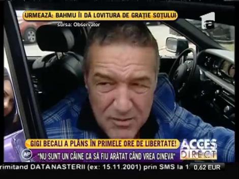 Mereu cu gândul la familie și la Dumnezeu! Gigi Becali a plâns în primele ore de libertate
