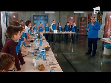 Horia Vîrlan îi învață pe cei mici cum să prepare o supă de iaurt