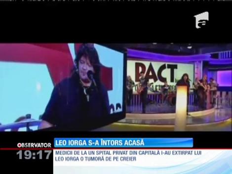 Leo Iorga a fost externat! Cum se simte artistul