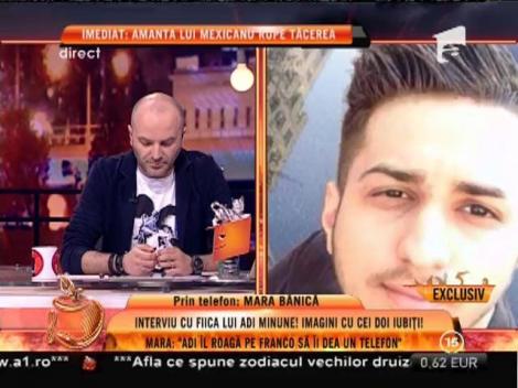 Mara Bănică: ”Adi Minune îl roagă pe Franco să îi dea un telefon”