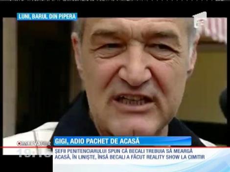 Gigi Becali, SANCŢIONAT pentru purtarea din timpul permisiei