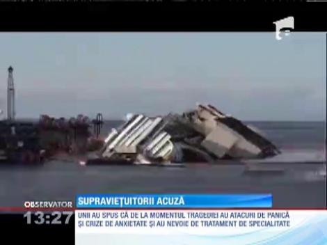 Supravieţuitorii naufragiului navei Costa Concordia au retrăit momentele cumplite prin care au trecut