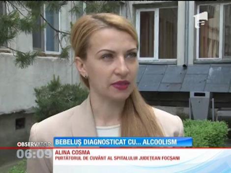 O fetiţă de şapte luni din Vrancea, diagnosticată cu alcoolism