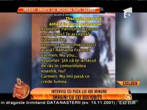 Fiica lui Adi Minune: ”Sunt la munte. Am fugit din dragoste”