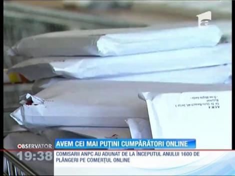 Avem cei mai puţini cumpărători online