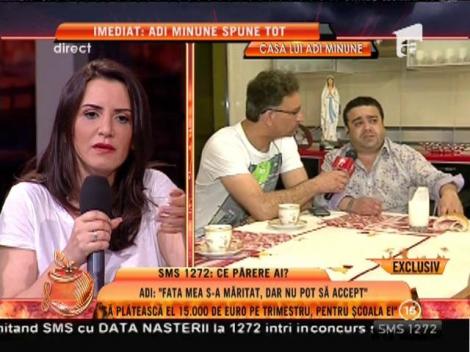Adi Minune: ”Sunt vesel că mi s-a măritat fata, dar nu pot să accept!”