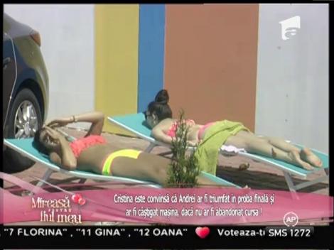 Daniela speră că Alin va câştigă maşină!