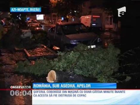 Furtunile au făcut prăpăd în mai multe zone ale ţării