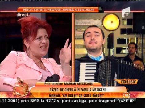 Marian Mexicanu: ”Am greșit ca orice bărbat!”