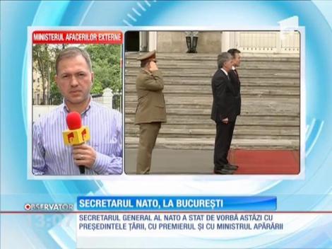 România a primit azi vizita secretarului general al NATO