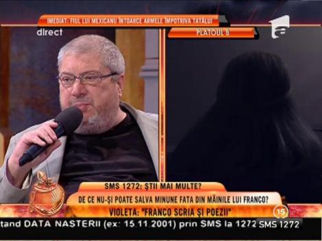 Violeta: ”Prietena mea și-a revenit greu după relația cu Franco”