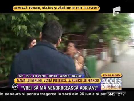 Mama lui Adrian Minune, vizită cu scântei la casa bunicilor lui Franco!