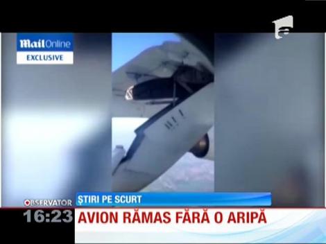 Un avion care trebuia să ajungă la Florenţa a rămas fără o aripă, în zbor