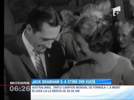Fostul campion mondial de Formula 1, Jack Brabham, s-a stins din viaţă