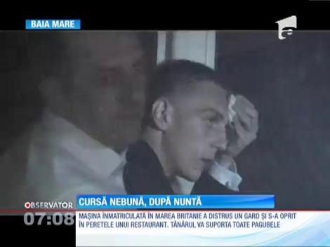 Un cavaler de onoare a plecat băut de la nuntă pe străzile din Baia Mare