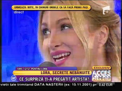 Lora, o vedetă fericită din toate punctele de vedere!