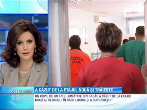 Un copil a supraviețuit miraculos, după ce a căzut de la etajul nouă!!