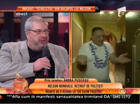 Nelson Mondialu, reţinut de poliţie înainte de a ajunge la emisiunea "Un Show Păcătos"