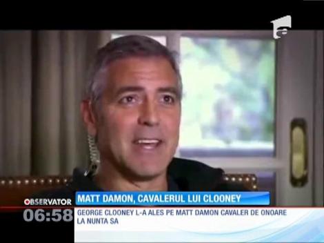 Matt Damon, cavalerul lui George Clooney