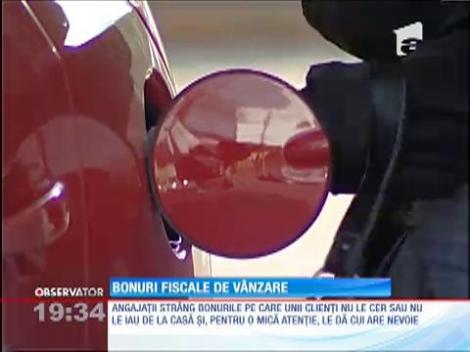Bonuri fiscale de vânzare direct din casele de marcat ale benzinăriilor