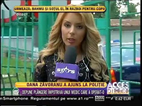 Oana Zăvoranu a ajuns la poliţie
