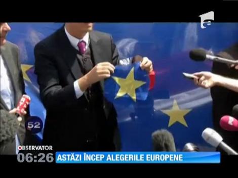 Astăzi încep alegerile europene