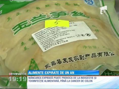 Alimente expirate de un an într-un complex comercial din Capitală
