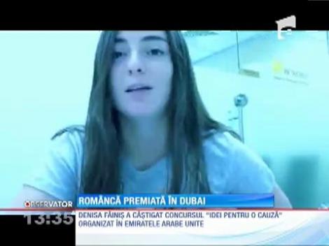 Româncă, premiată în Dubai