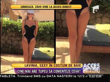 Lavinia Pârva, sexy în costum de baie