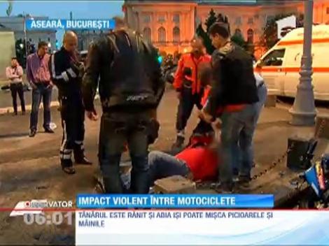 Accident rutier violent pe Calea Victoriei, din Capitală