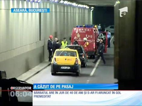 Un bărbat a căzut de pe Pasajul Obor, din Bucureşti