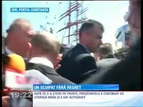 Bărbatul care l-a scuipat pe Traian Băsescu va fi lăsat liber