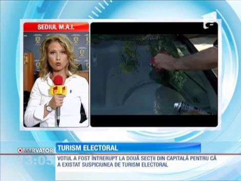Votul a fost întrerupt la două secții din Capitală