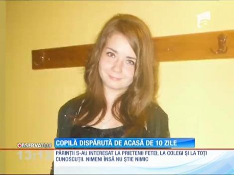 Copilă dispărută de acasă de 10 zile