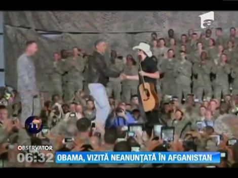 Barack Obama, vizită neanunţată în Afganistan