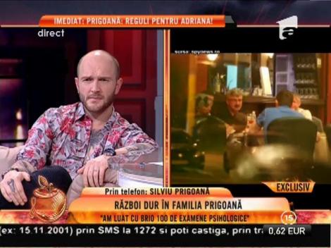 Silviu Prigoană: "Adriana îşi păstrează salariul pentru ea"