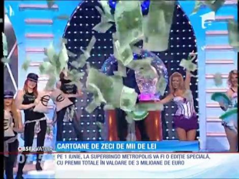 Cartoane de  zeci de mii de lei la Superbingo Metropolis