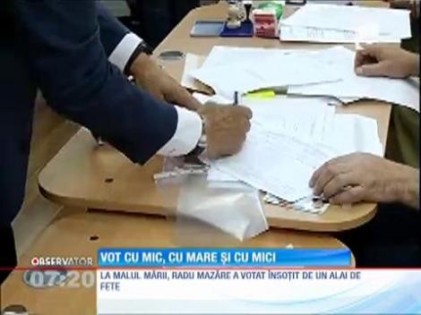 România a votat cu mic, cu mare, dar mai ales cu mici