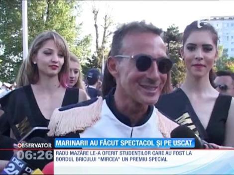Marinarii au făcut spectacol şi pe uscat